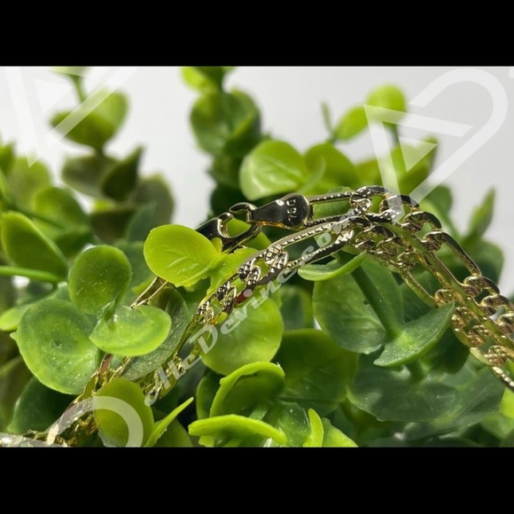 Figaro link chain necklace (gold plated) - Picture 4 of 8